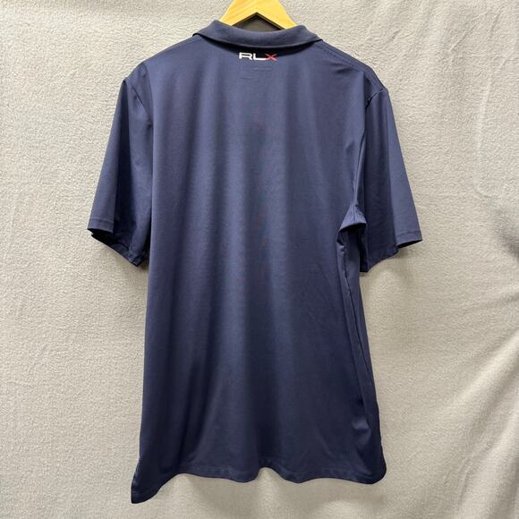 RLX Polo Shirt Mens XL Blue QUAIL HOLLOW CHAMPIONSHIP Golf Performance - Picture 4 of 9